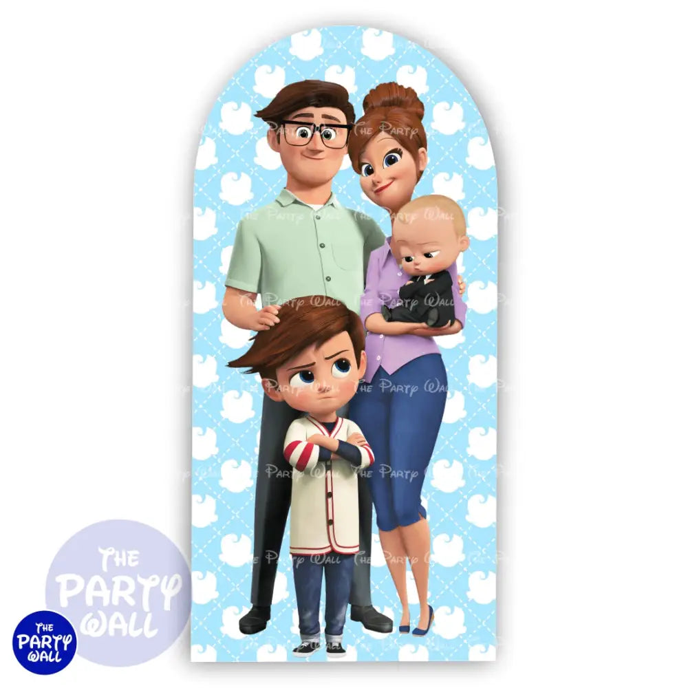 Un Jefe en Pañales/Baby Boss - Funda para mampara de punta redonda o rectangular Mampara de punta redonda