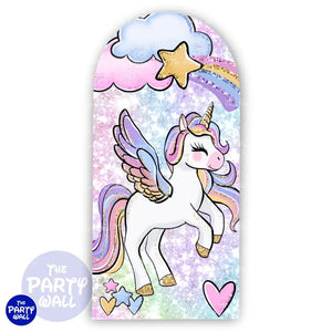 Unicornio - Funda para mampara de punta redonda o rectangular Mampara de punta redonda