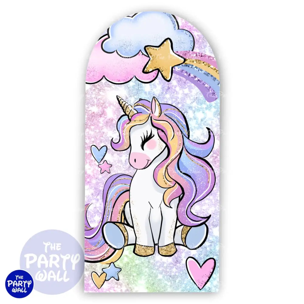 Unicornio - Funda para mampara de punta redonda o rectangular Mampara de punta redonda