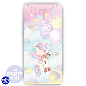 Unicornio - Funda para mampara de punta redonda o rectangular Mampara de punta redonda