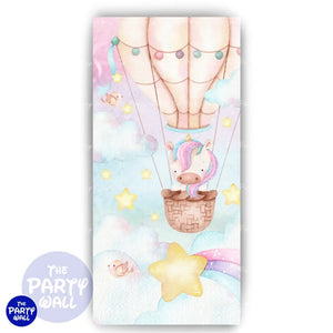 Unicornio - Funda para mampara de punta redonda o rectangular Mampara de punta redonda