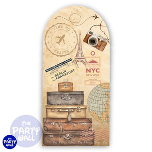 Viajero - Funda para mampara de punta redonda o rectangular Mampara de punta redonda