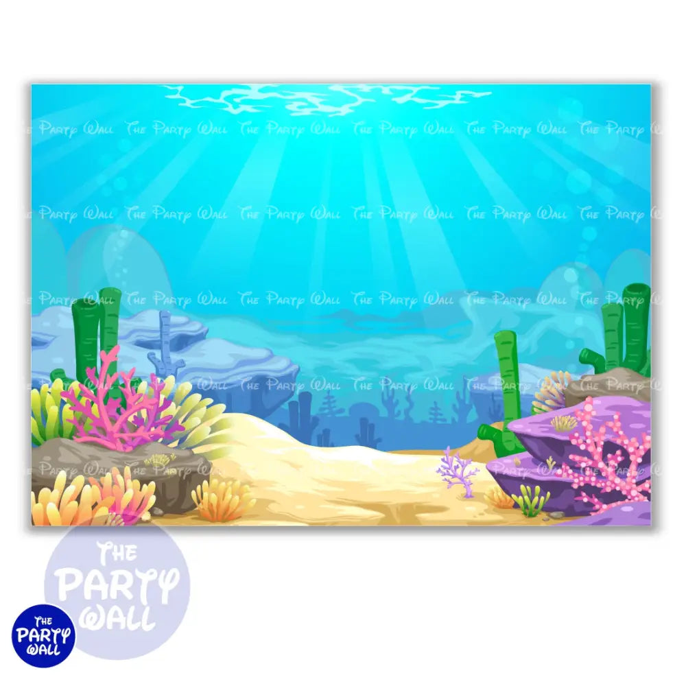 Vida Marina Cute - Funda para mampara cuadrada o rectangular Cuadrado o Rectangular