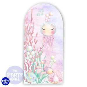 Vida Marina Cute - Funda para mampara de punta redonda o rectangular Mampara de punta redonda