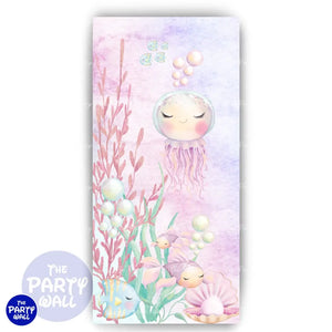 Vida Marina Cute - Funda para mampara de punta redonda o rectangular Mampara de punta redonda