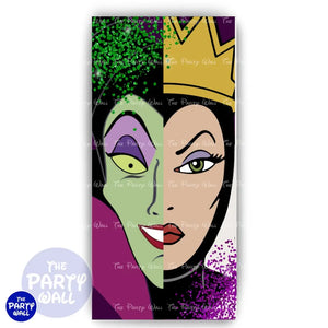 Villanas Disney - Funda para mampara de punta redonda o rectangular Mampara de punta redonda