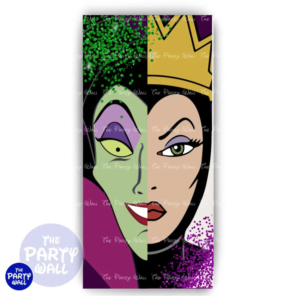 Villanas Disney - Funda para mampara de punta redonda o rectangular Mampara de punta redonda