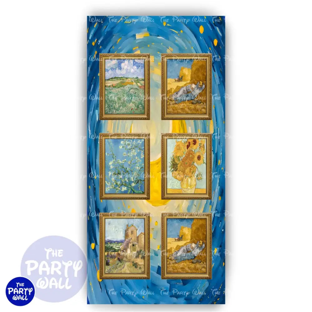 Vincent Vang Gogh - Funda para mampara de punta redonda o rectangular Mampara de punta redonda