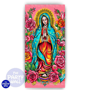 Virgen de Guadalupe - Funda para mampara de punta redonda o rectangular Mampara de punta redonda