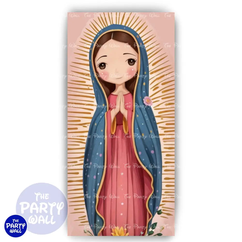Virgen de Guadalupe - Funda para mampara de punta redonda o rectangular Mampara de punta redonda