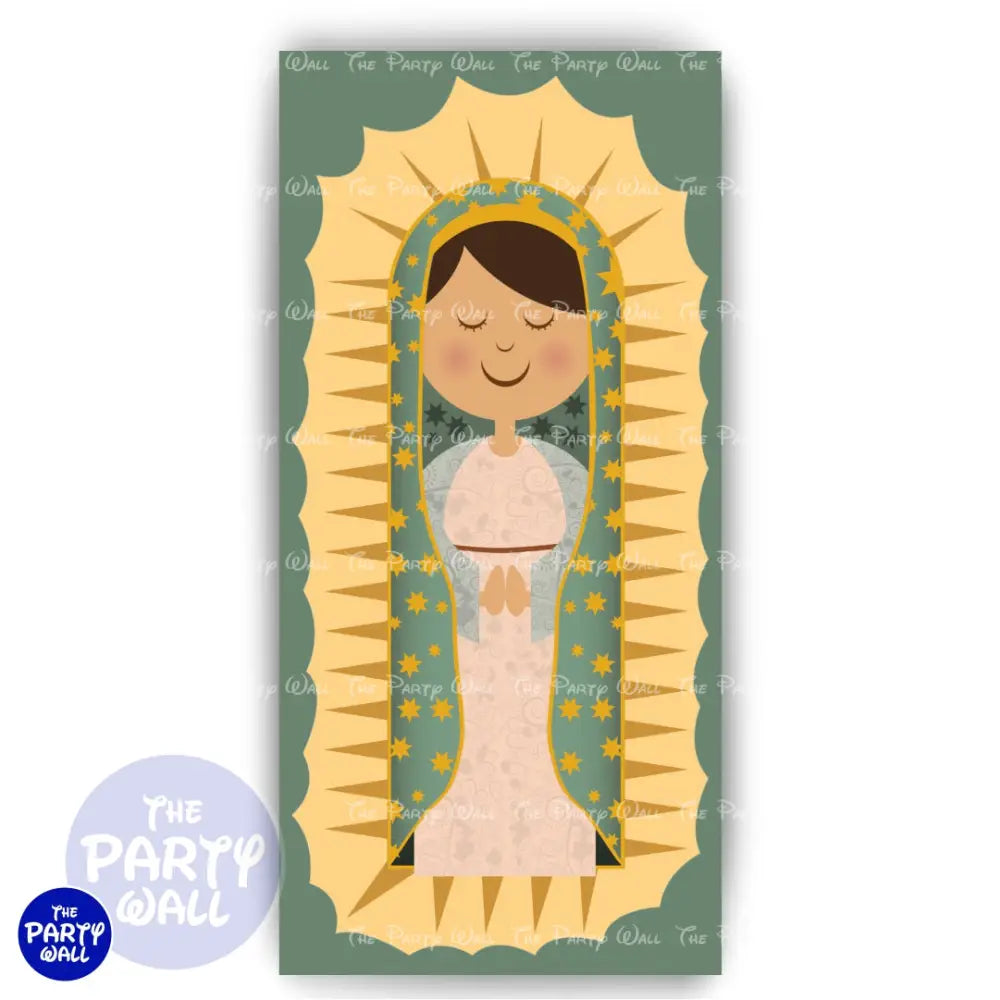 Virgen de Guadalupe - Funda para mampara de punta redonda o rectangular Mampara de punta redonda