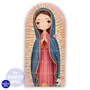 Virgen de Guadalupe - Funda para mampara de punta redonda o rectangular Mampara de punta redonda