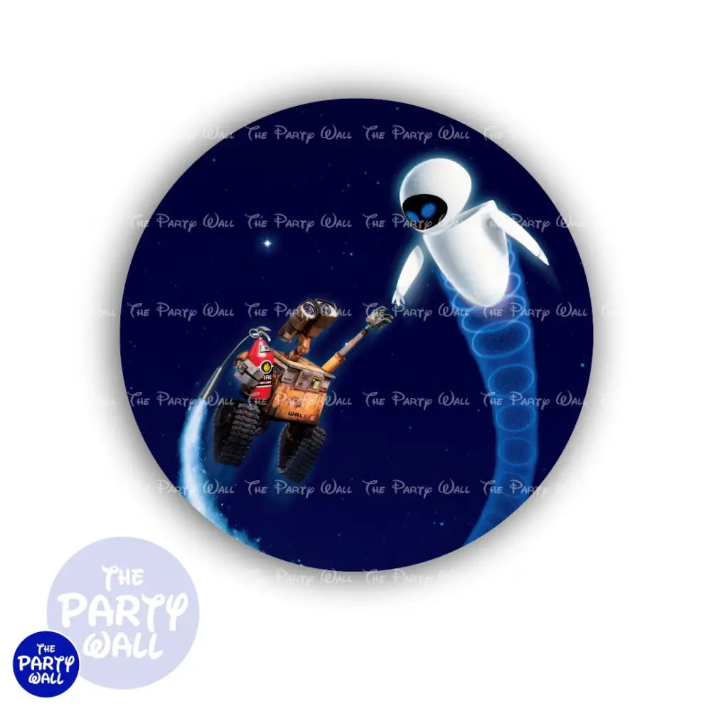 WallE y Eva - Funda para mampara circular Circular