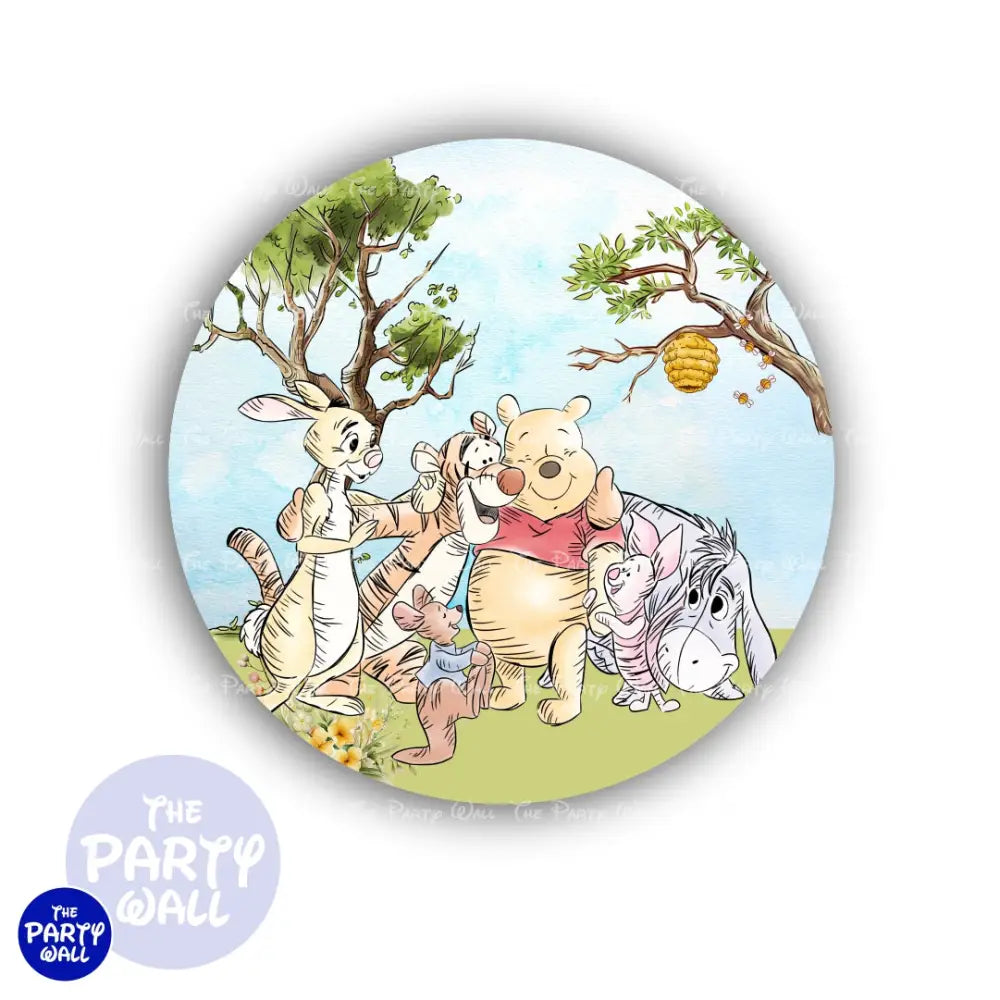 Winnie Pooh - Funda para mampara circular Circular