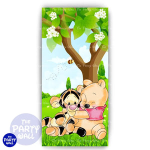 Winnie Pooh - Funda para mampara de punta redonda o rectangular Mampara de punta redonda