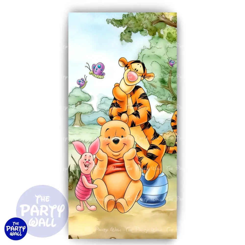 Winnie Pooh - Funda para mampara de punta redonda o rectangular Mampara de punta redonda