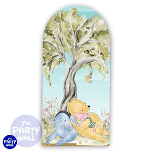 Winnie Pooh - Funda para mampara de punta redonda o rectangular Mampara de punta redonda