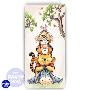 Winnie Pooh - Funda para mampara de punta redonda o rectangular Mampara de punta redonda