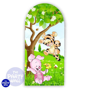 Winnie Pooh - Funda para mampara de punta redonda o rectangular Mampara de punta redonda