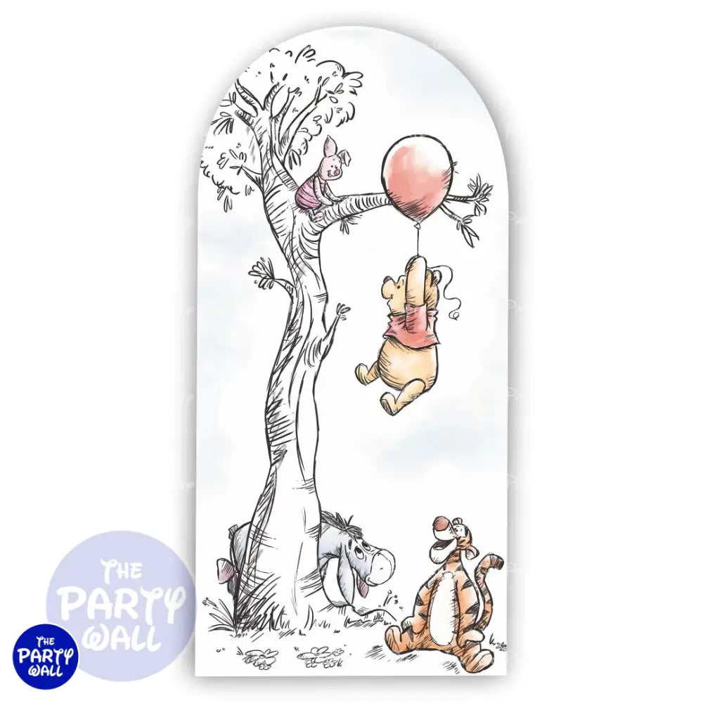 Winnie Pooh - Funda para mampara de punta redonda o rectangular Mampara de punta redonda