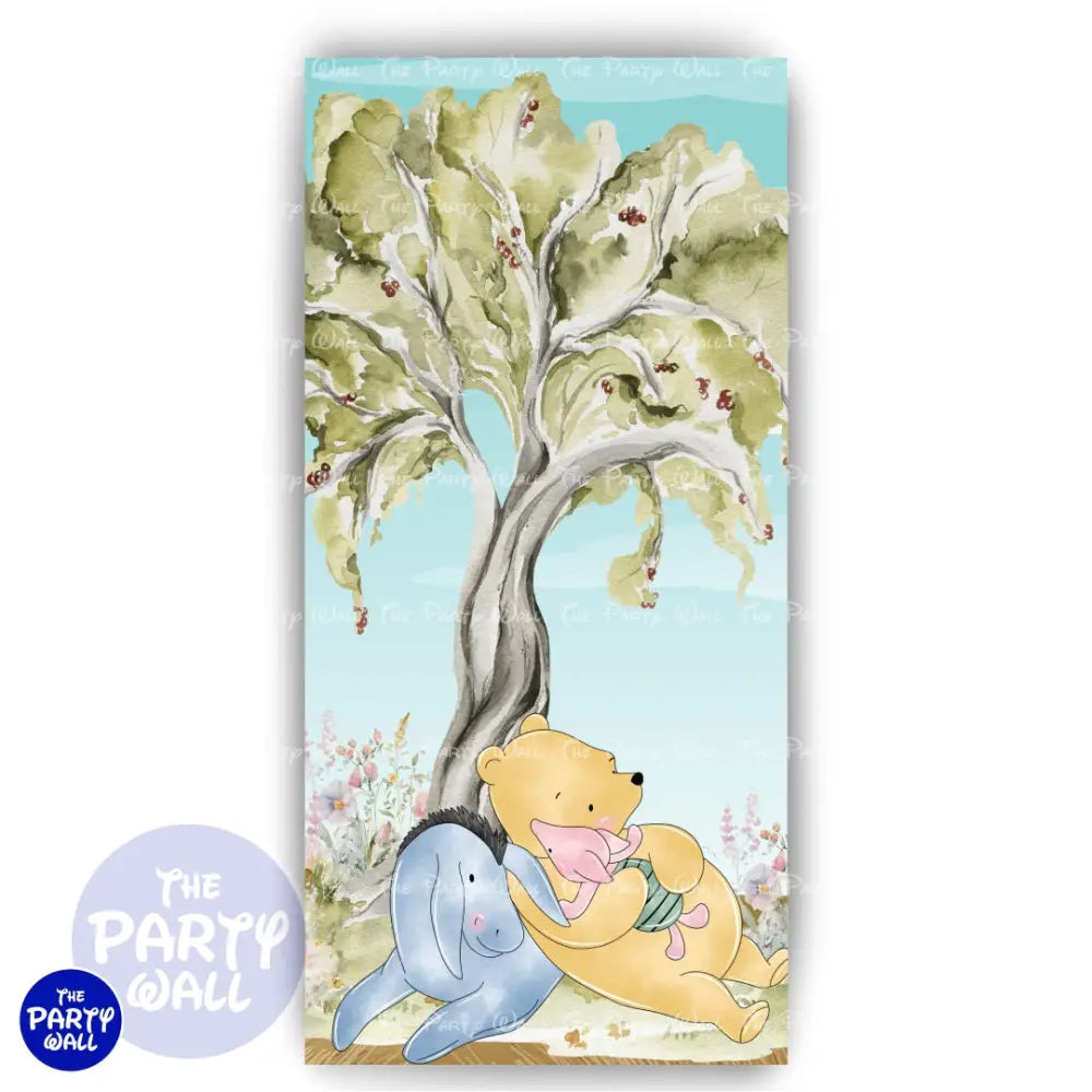 Winnie Pooh - Funda para mampara de punta redonda o rectangular Mampara de punta redonda