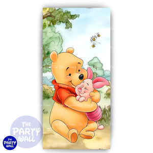 Winnie Pooh - Funda para mampara de punta redonda o rectangular Mampara de punta redonda