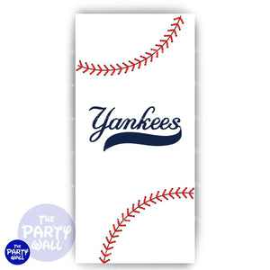 Yankees - Funda para mampara de punta redonda o rectangular Mampara de punta redonda