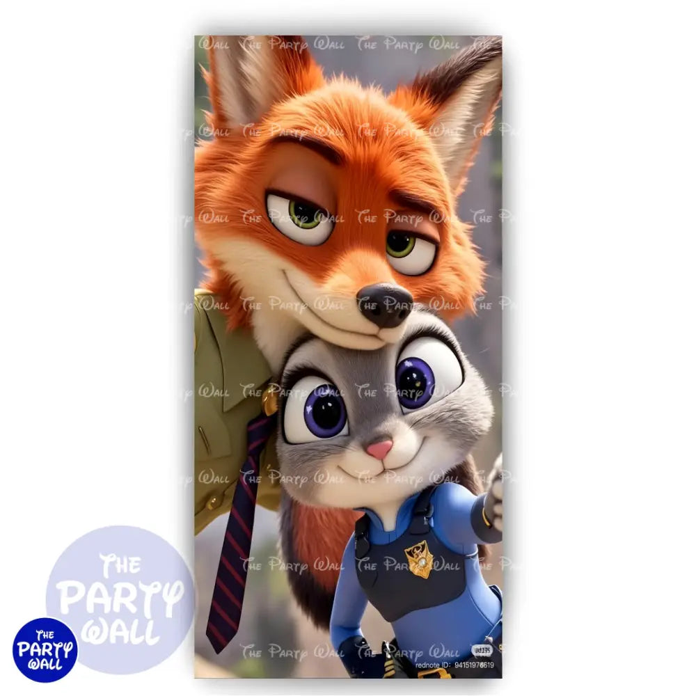 Zootopia - Funda para mampara de punta redonda o rectangular Mampara de punta redonda