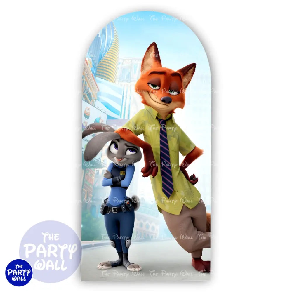 Zootopia - Funda para mampara de punta redonda o rectangular Mampara de punta redonda