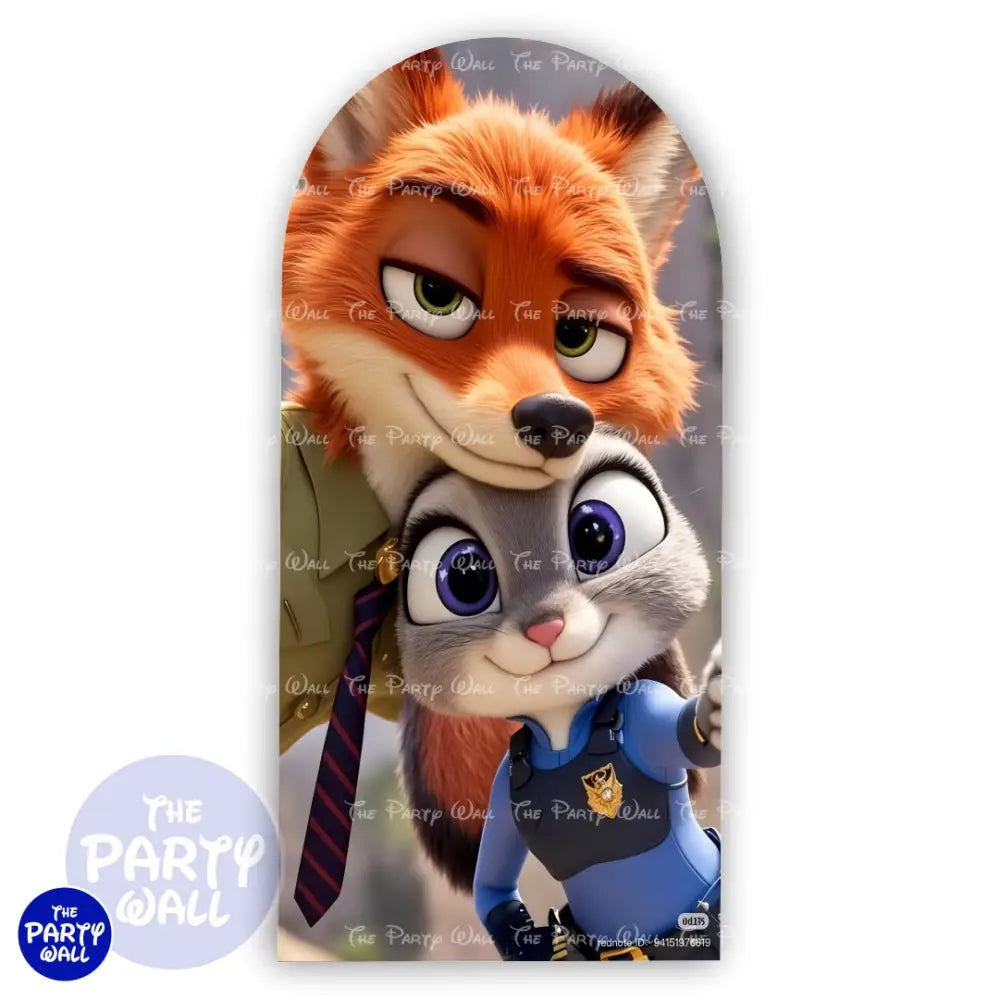 Zootopia - Funda para mampara de punta redonda o rectangular Mampara de punta redonda