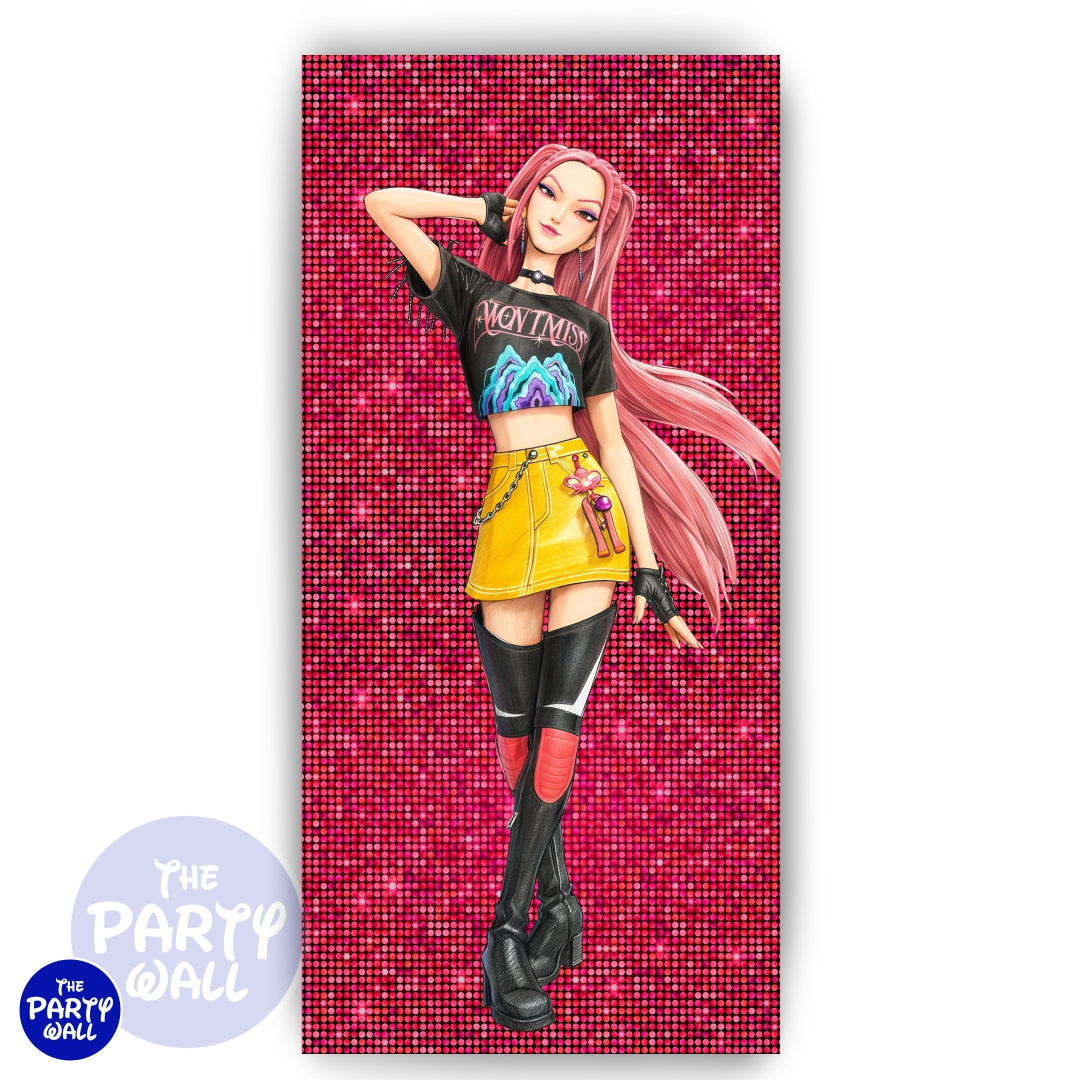 KPop Demon Hunters - Funda para mampara de punta redonda o rectangular