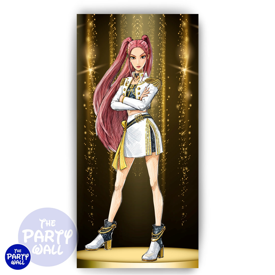 KPop Demon Hunters - Funda para mampara de punta redonda o rectangular