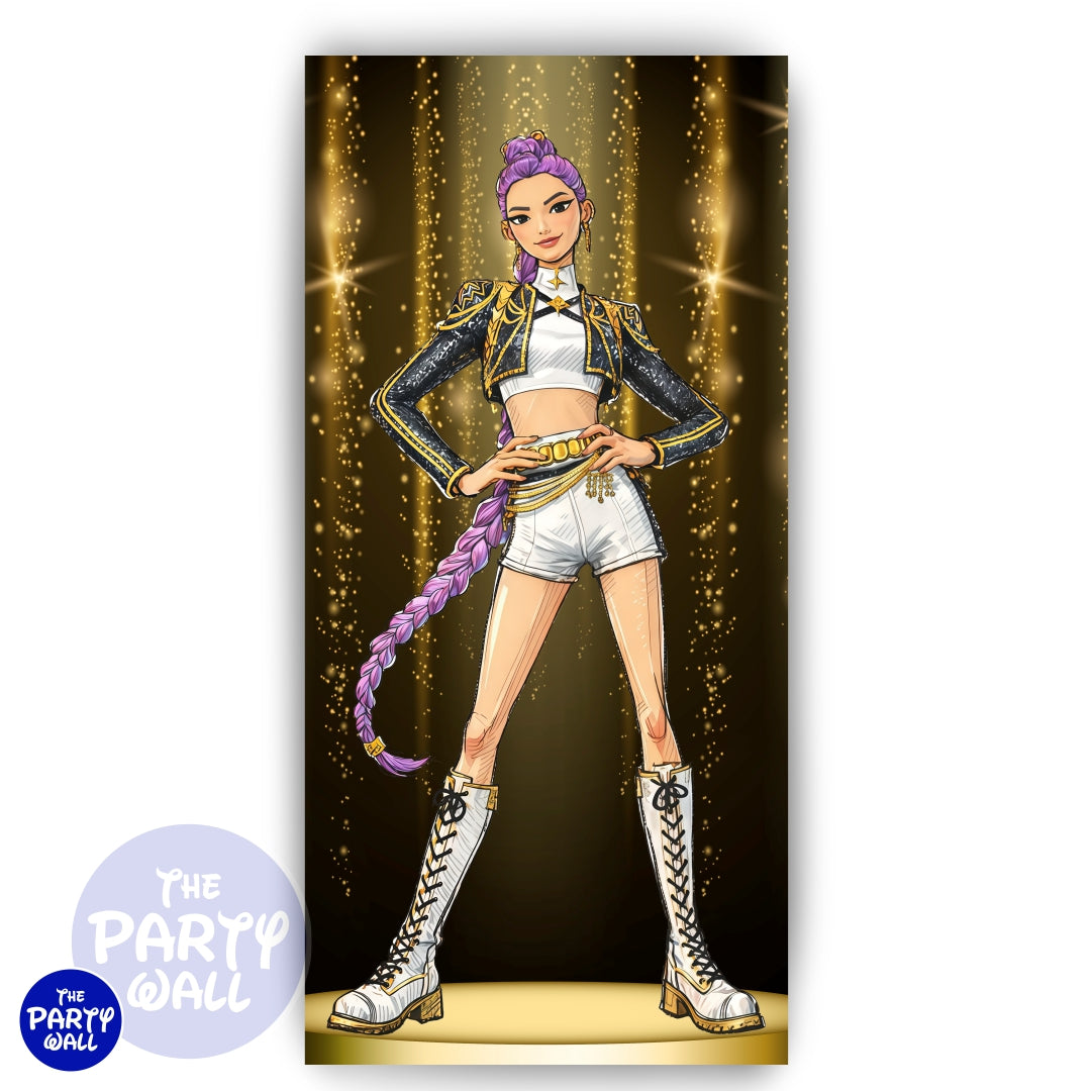 KPop Demon Hunters - Funda para mampara de punta redonda o rectangular