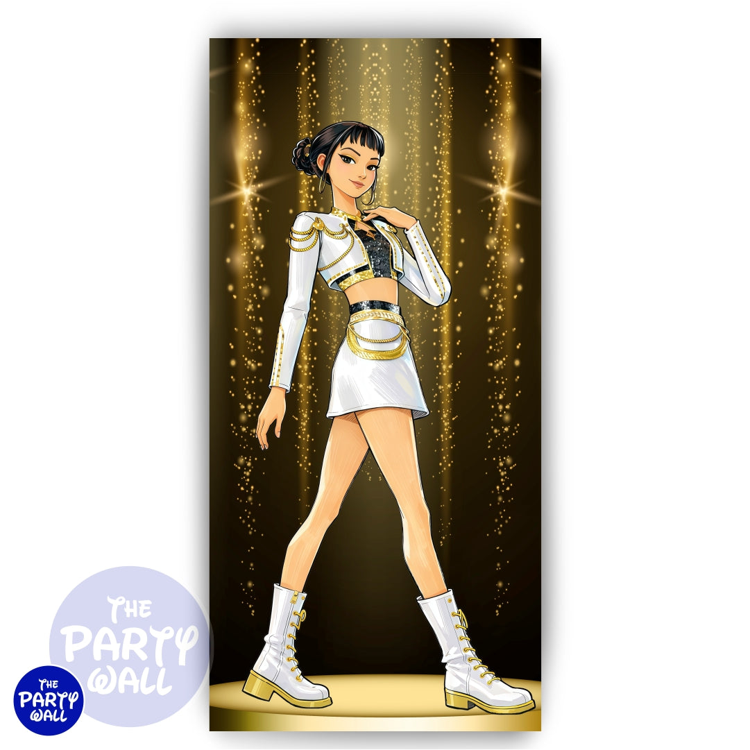 KPop Demon Hunters - Funda para mampara de punta redonda o rectangular