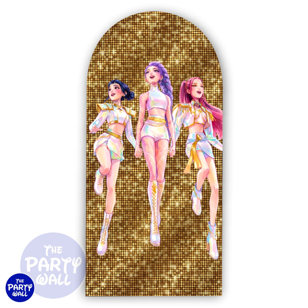 KPop Demon Hunters - Funda para mampara de punta redonda o rectangular