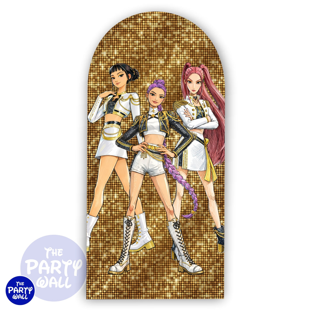 KPop Demon Hunters - Funda para mampara de punta redonda o rectangular