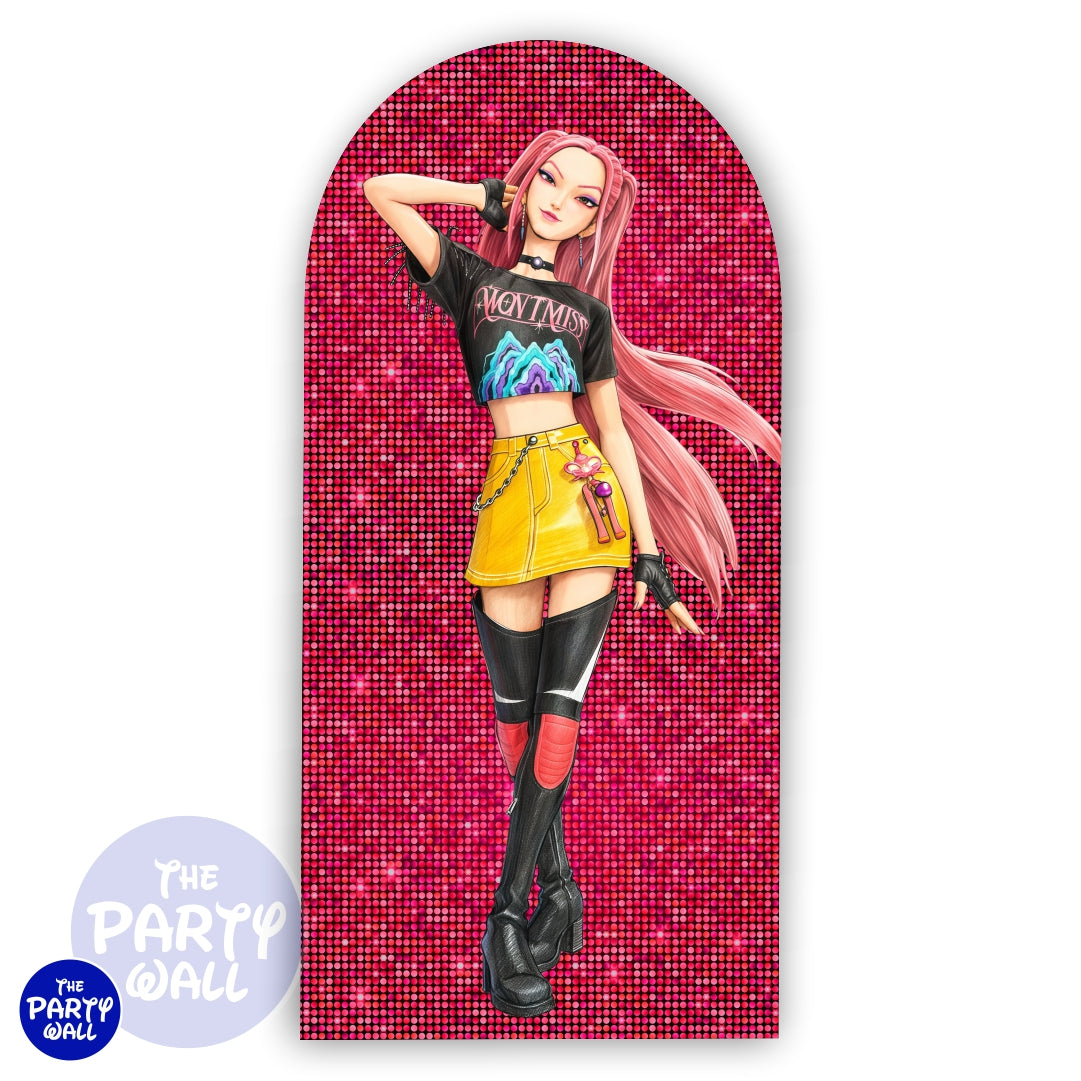 KPop Demon Hunters - Funda para mampara de punta redonda o rectangular