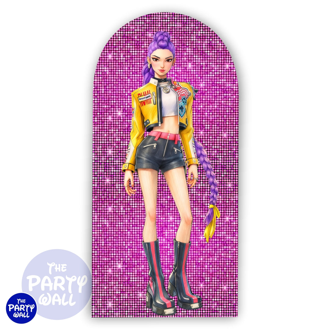 KPop Demon Hunters - Funda para mampara de punta redonda o rectangular