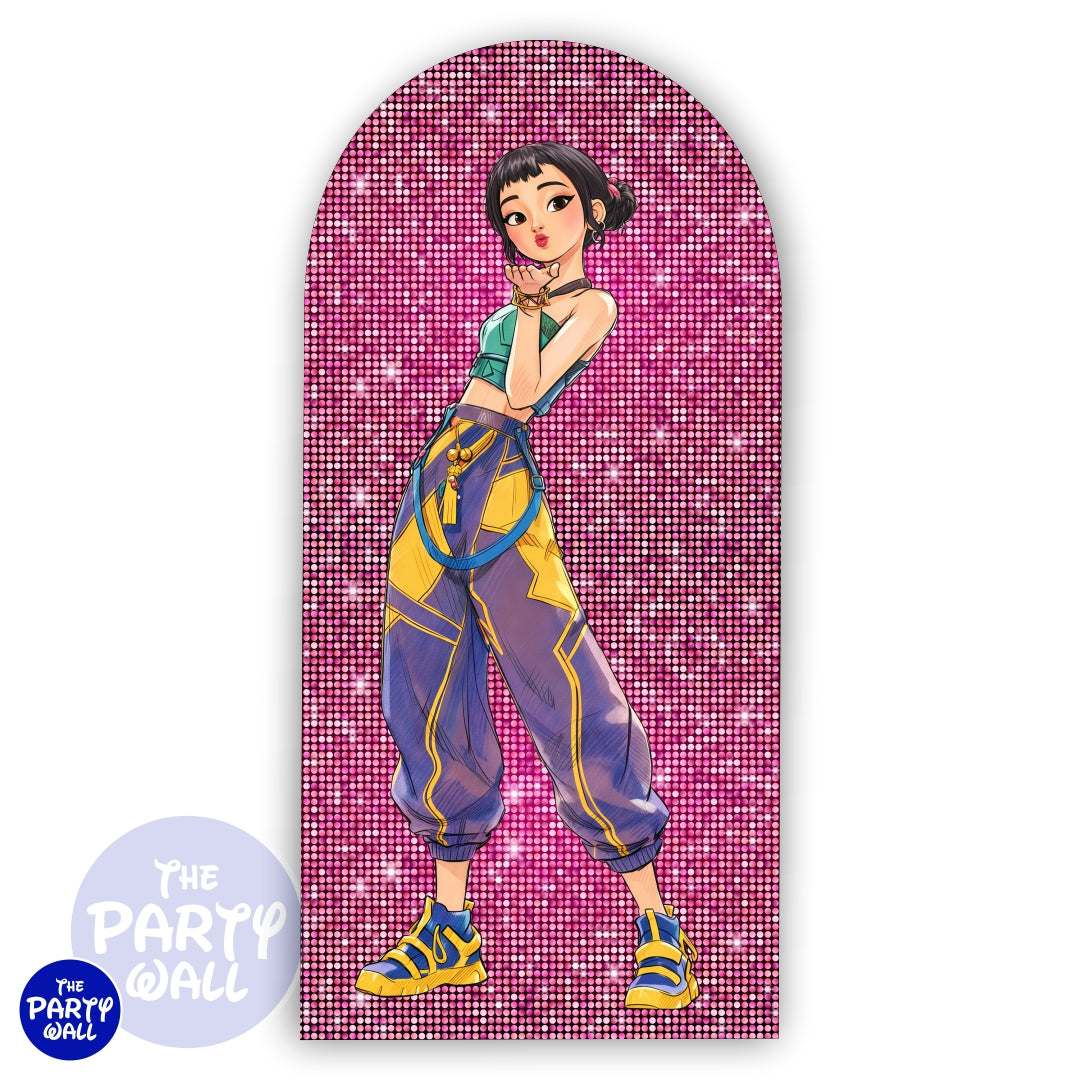 KPop Demon Hunters - Funda para mampara de punta redonda o rectangular