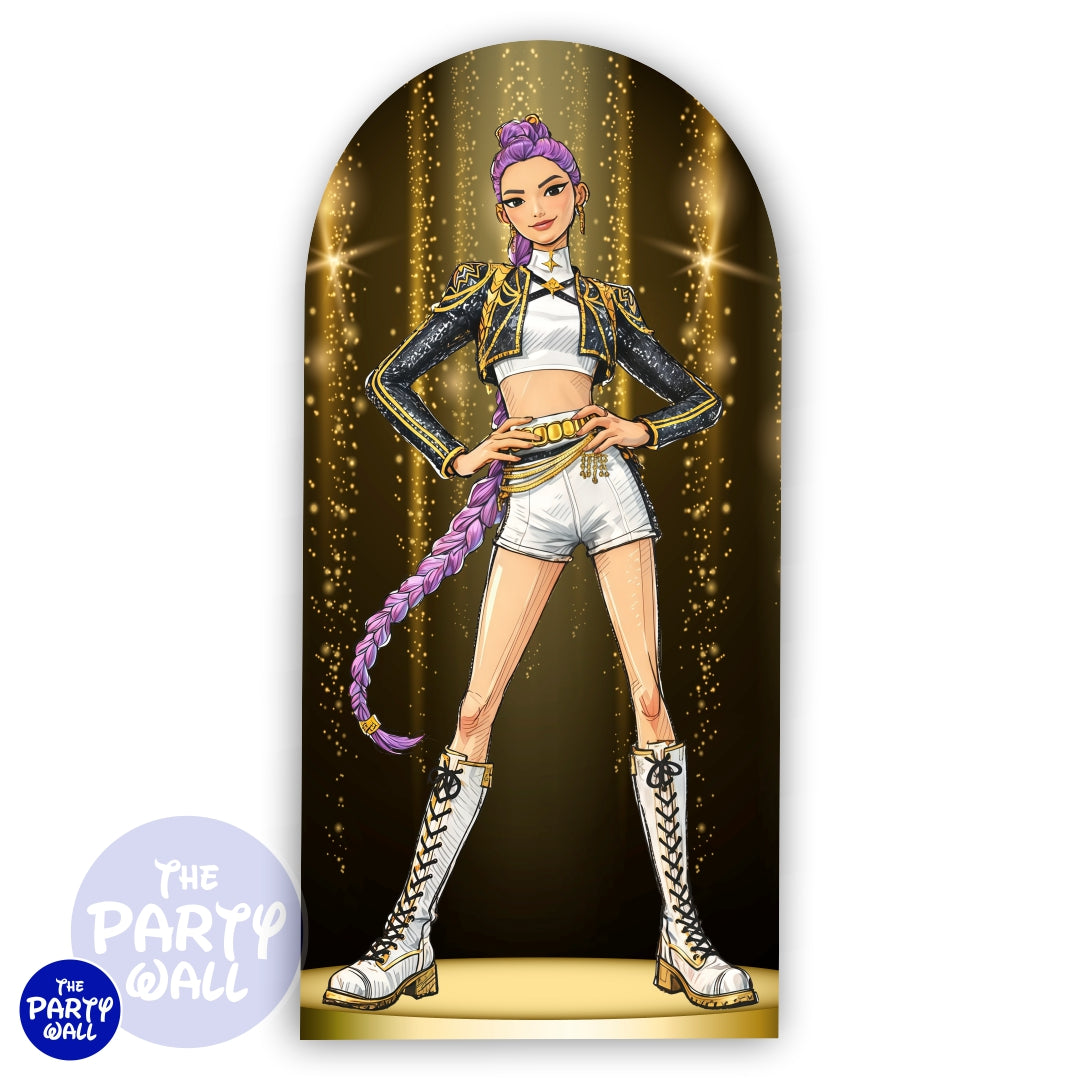 KPop Demon Hunters - Funda para mampara de punta redonda o rectangular