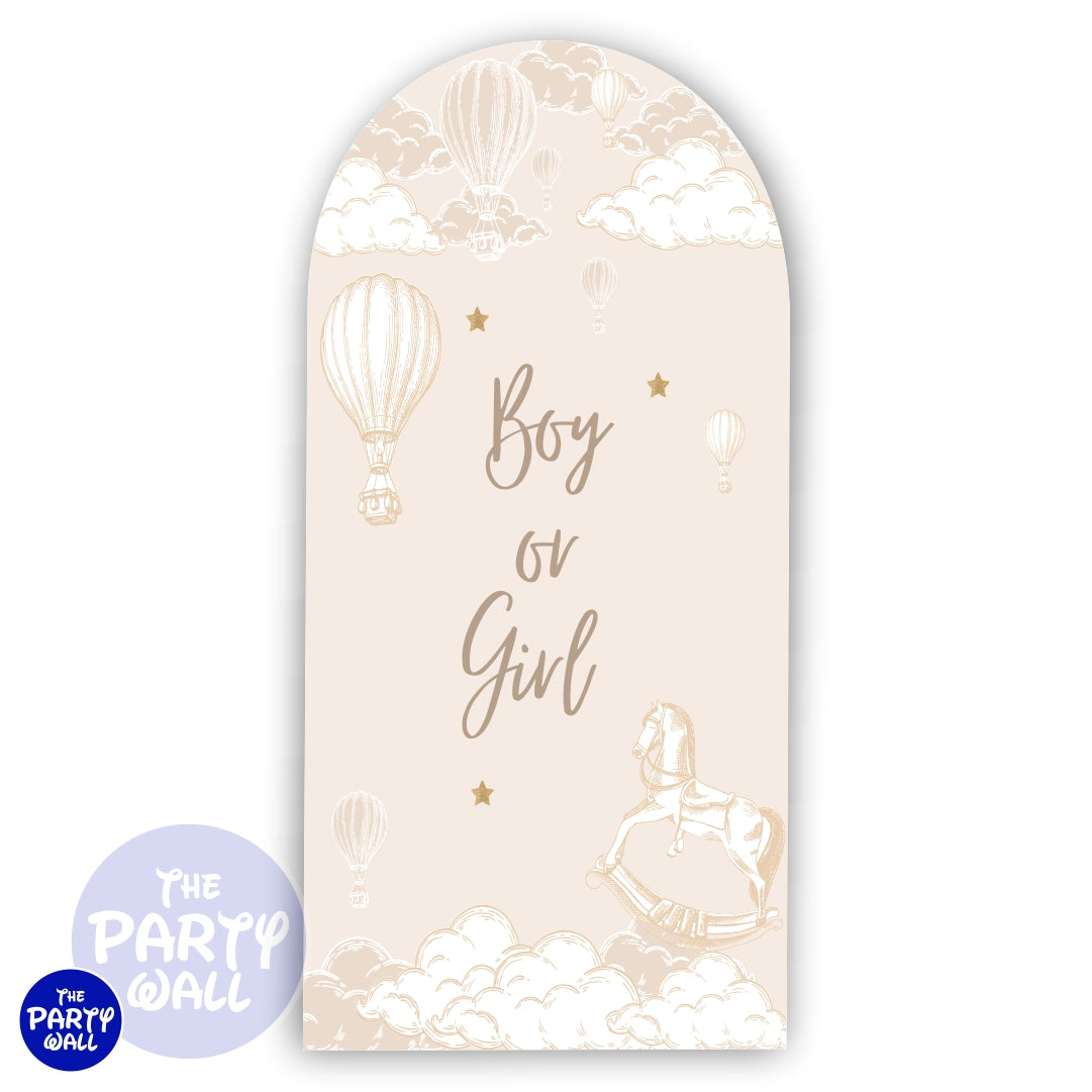 Revelación de Sexo  - Funda para mampara de punta redonda o rectangular