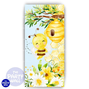 Abejas Cute - Funda para mampara de punta redonda o rectangular Mampara de punta redonda