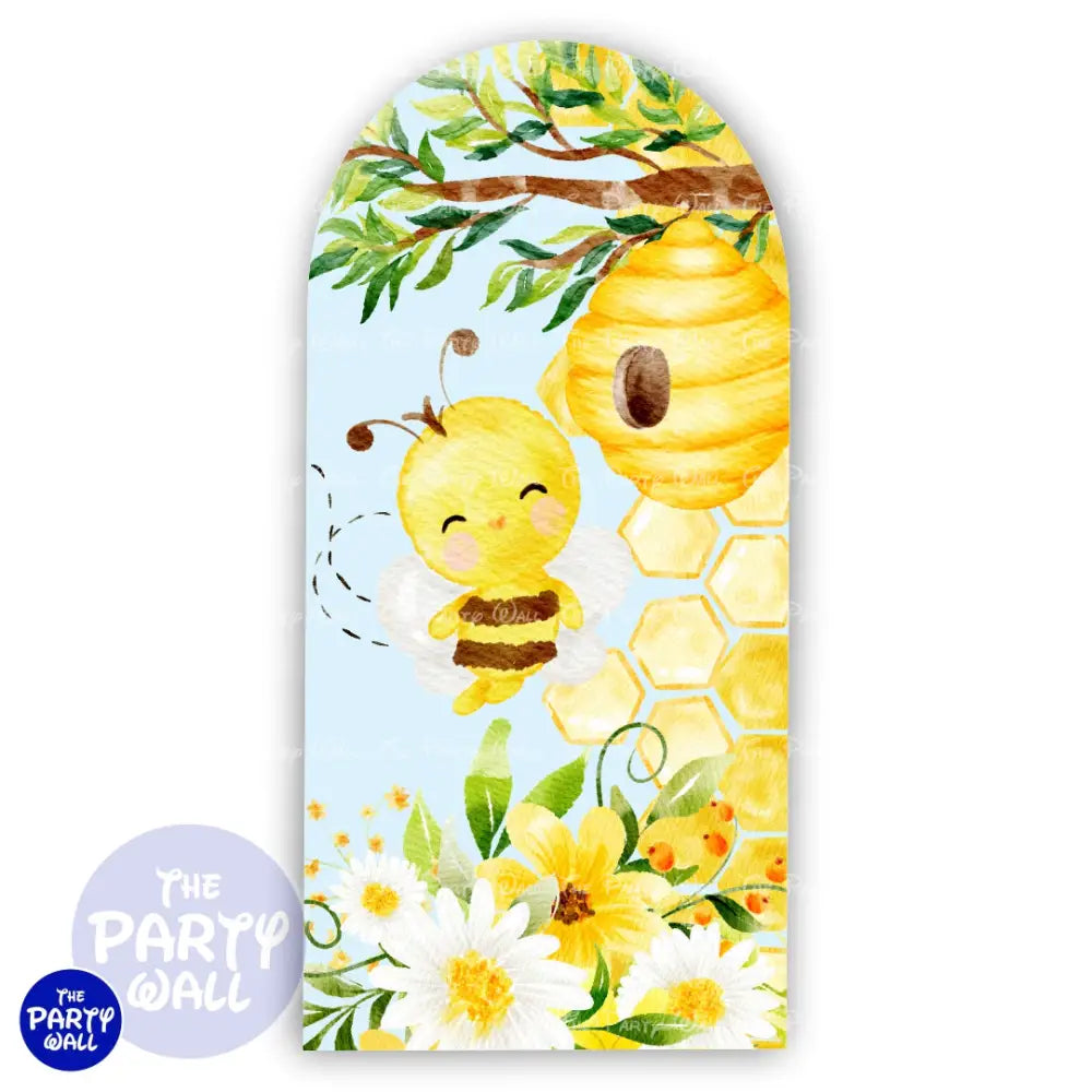 Abejas Cute - Funda para mampara de punta redonda o rectangular Mampara de punta redonda