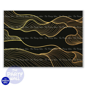 Aesthetic Gold - Funda para mampara cuadrada o rectangular Cuadrado o Rectangular