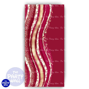 Aesthetic Gold - Funda para mampara de punta redonda o rectangular Mampara de punta redonda