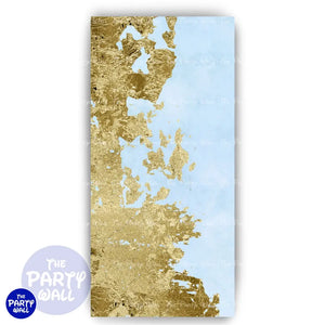 Aesthetic Gold - Funda para mampara de punta redonda o rectangular Mampara de punta redonda