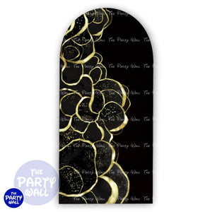 Aesthetic Gold - Funda para mampara de punta redonda o rectangular Mampara de punta redonda