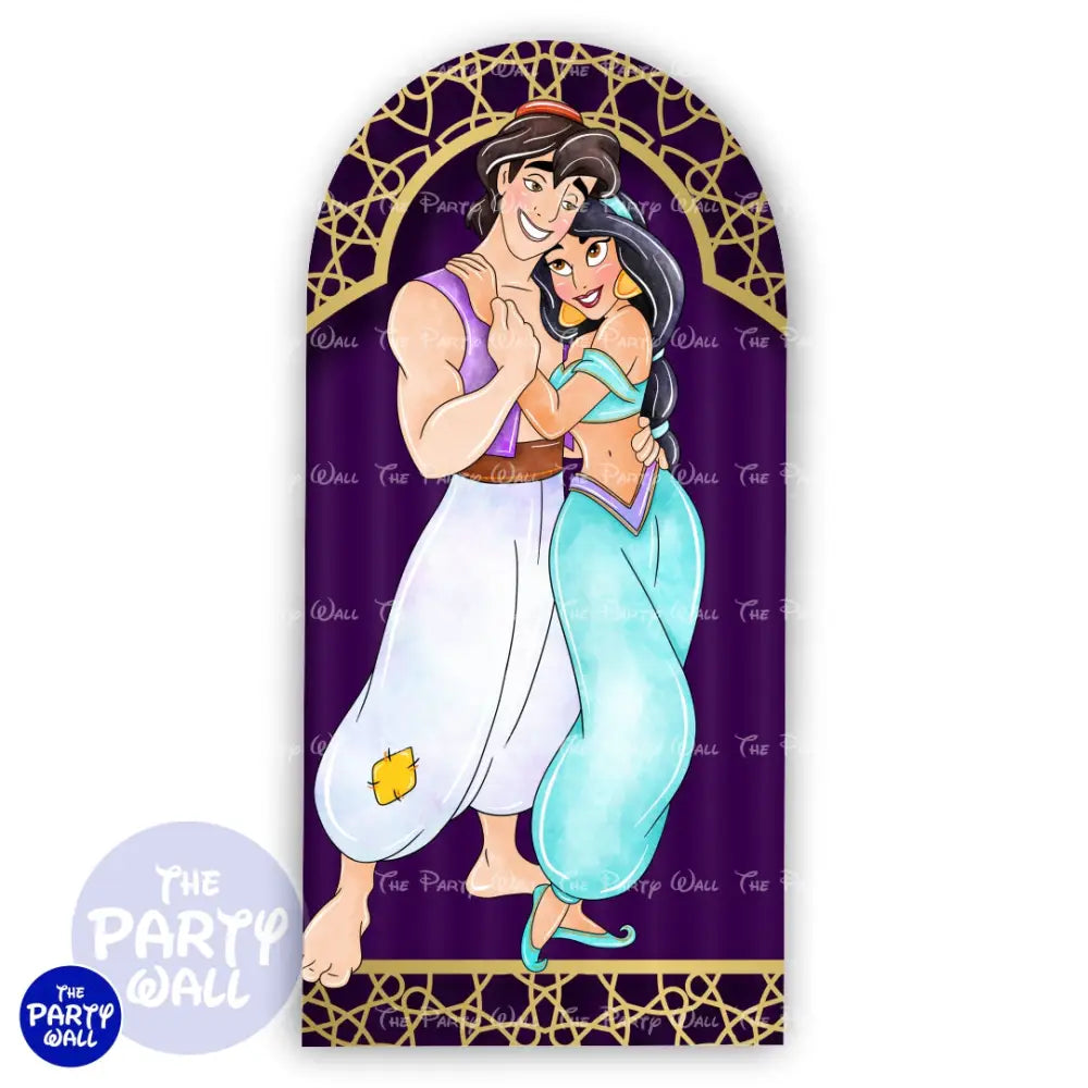 Aladdín - Funda para mampara de punta redonda o rectangular Mampara de punta redonda