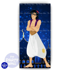 Aladdín - Funda para mampara de punta redonda o rectangular Mampara de punta redonda