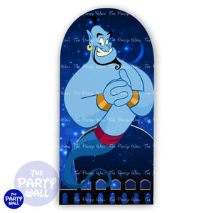 Aladdín - Funda para mampara de punta redonda o rectangular Mampara de punta redonda